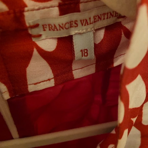 Frances Valentine Carlyle Panel Dress Loop Print Oyster Red… WORN ONCE! - Picture 12 of 15